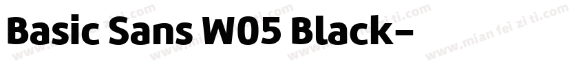 Basic Sans W05 Black字体转换